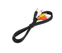 (imagem para) Cabo para camara video, Jack3,5 - 3 RCA 1,5M