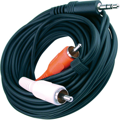 (imagem para) Cabo Audio 3,5 ST.Macho - 2.RCA Macho-5mt