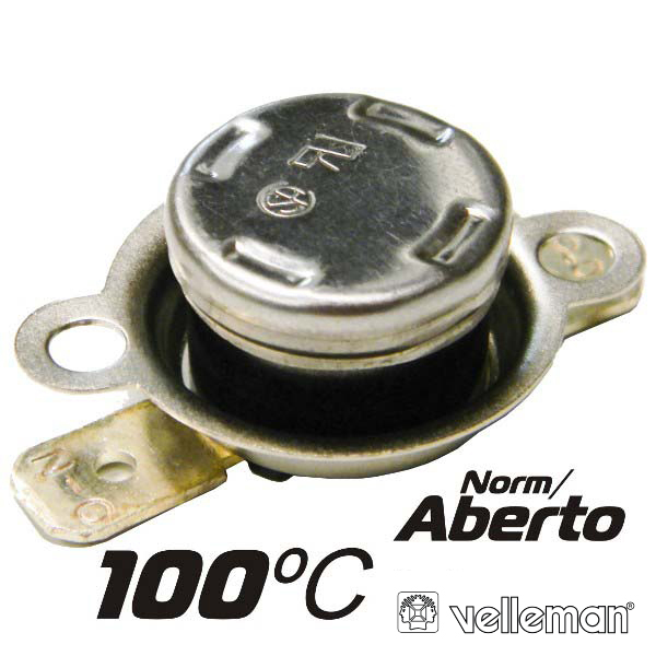 (imagem para) PROTECTOR DE CIRCUITO TÉRMICO NORM/ABERTO 100ºC VELLEMAN