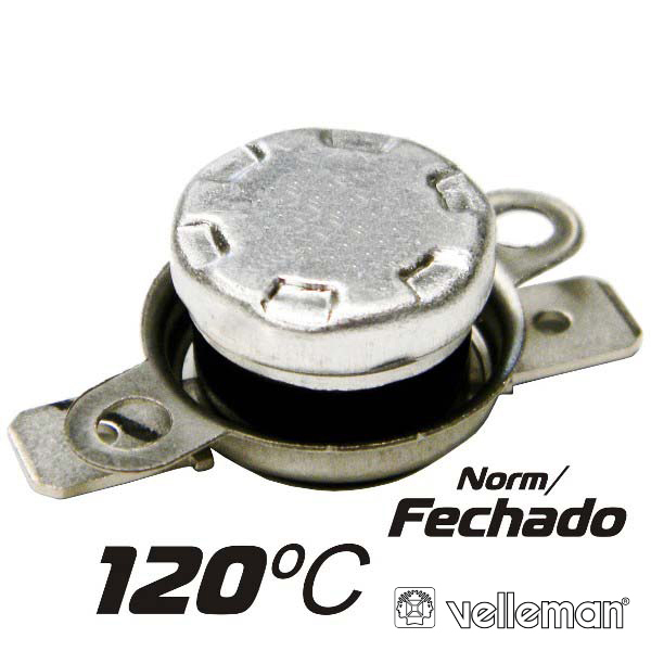 (imagem para) PROTECTOR DE CIRCUITO TÉRMICO NORM/FECHADO 120ºC VELLEMAN