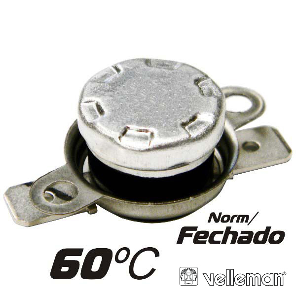 (imagem para) PROTECTOR DE CIRCUITO TÉRMICO NORM/FECHADO 60ºC VELLEMAN