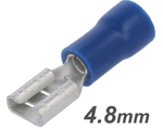 (imagem para) Terminal fêmea isolado azul (1.5-2.5mm²) 4.8mm