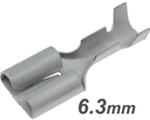 (imagem para) Terminal fêmea com patilha não-isolado (0.5-2mm²) 6.3mm