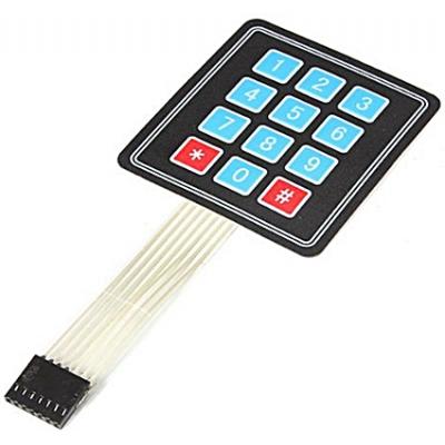 (imagem para) Teclado Membrana Matrix 3x4 p/ Funduino