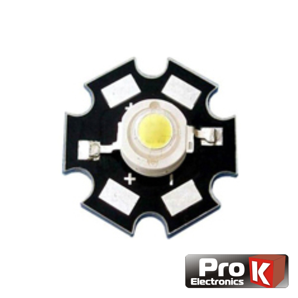 (imagem para) LED ALTO BRILHO 3W BRANCO FRIO PROK