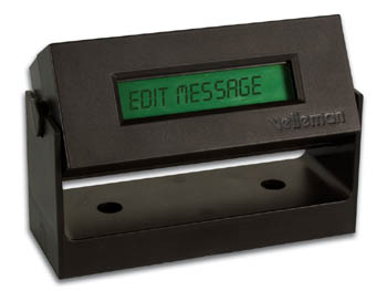 (imagem para) MINI QUADRO DE MENSAGENS COM DISPLAY LCD RETROILUMINADO