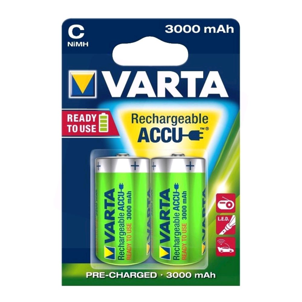(imagem para) Pilha Recarregável C 1.2V 3000mAh 2x VARTA