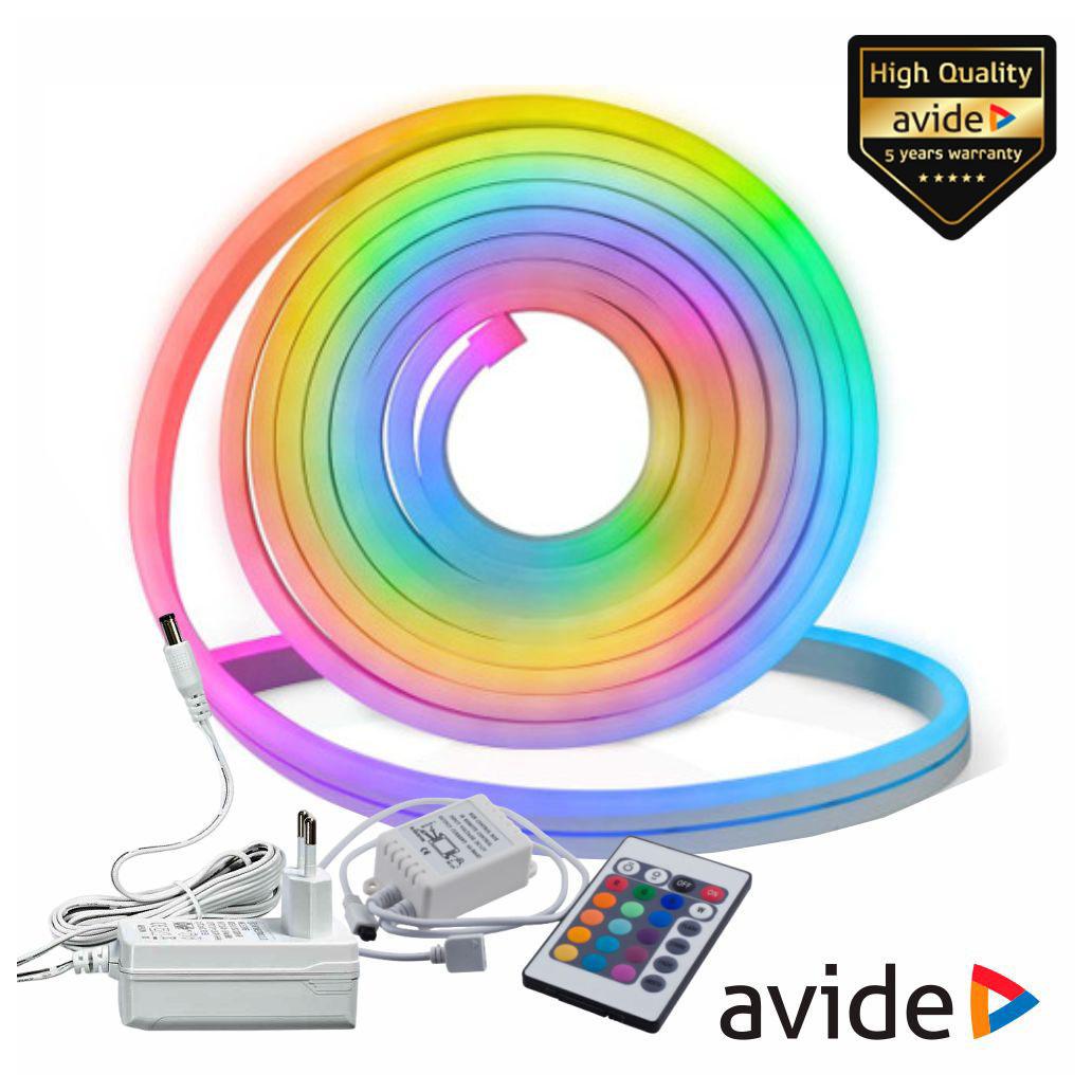 (imagem para) Kit Fita 300 LEDS RGB 12V 5m IP67 Efeito Néon AVIDE
