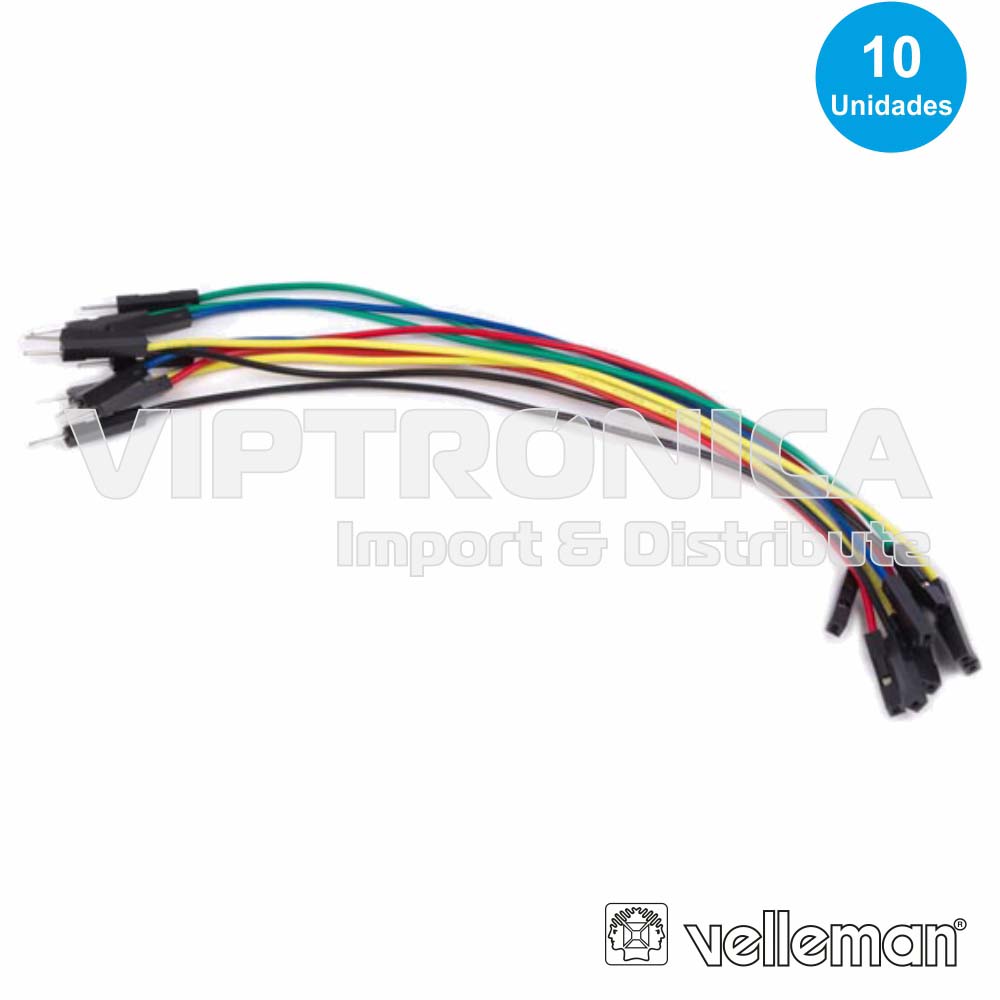 (imagem para) KIT 10 SHUNTES MACHO FÊMEA 5.9" VELLEMAN