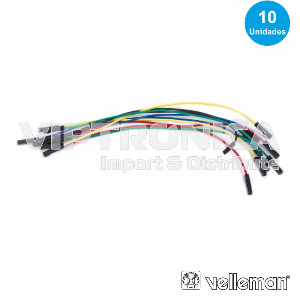 (imagem para) KIT 10 SHUNTES FÊMEA FÊMEA 5.9" VELLEMAN
